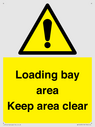 loading-bay-area-keep-area-clear-sign~